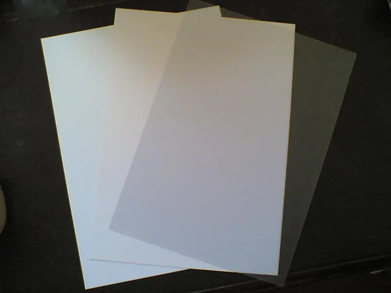 0.3mm  0.5mm  1.0mm Pure White PVC Rigid sheet