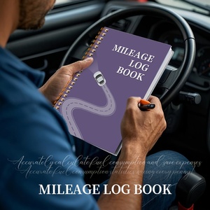 Carnet de bord de voiture à spirales pour suivre le kilométrage, l'assurance et les coûts d'entretien - Product Image 3