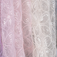 Perles Sequin Maille Broderie Tulle Dentelle Tissu Sequin Stretch Maille Broderie Français Maille Matériel Dentelle Tissu