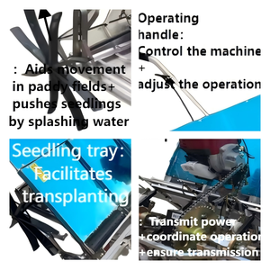 High-Efficiency Gasoline Powered <strong>Rice</strong> <strong>Transplanter</strong> Automatic Seeder Adjustable Features for Paddy Fields Motor Gearbox Core - Product Image 5