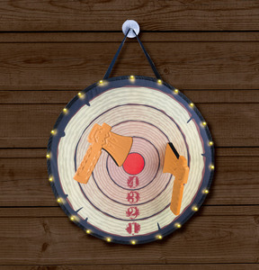 <span class=keywords><strong>Cible</strong></span> de jeu en mousse recyclée personnalisée de qualité supérieure pour jeu de hache, avec mini hache pour enfants et adultes - Product Image 2