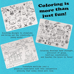 Tappetino in Silicone Riutilizzabile per Colorare 40*30CM con 8 Pennarelli Colorati, Tappetino da Disegno Riutilizzabile per Bambini in Età Prescolare - Product Image 4