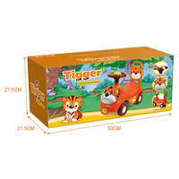 Voiture Électrique Porteur Enfant Volant Musical Trotteur Coulissant pour 2-4 Ans Alimentée par Batterie en Plastique