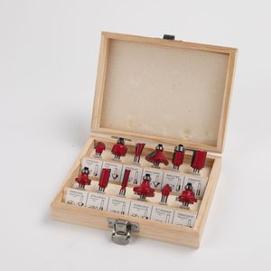 Vendita calda compatto TIPTOP 12 pezzi <span class=keywords><strong>fresa</strong></span> <span class=keywords><strong>portatile</strong></span> taglierina per la lavorazione del legno 6.35mm gambo Router Set di punte da trapano - Product Image 1