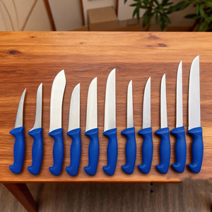 Couteau de <span class=keywords><strong>boucher</strong></span> professionnel en acier inoxydable avec manche en plastique, couteau à désosser incurvé, accessoires de cuisine, couteau à fileter - Product Image 4