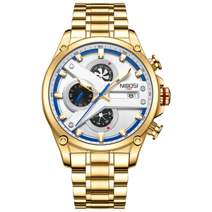 NIBOSI 2513 Fabricant Montre À Quartz Résistant À L'eau Montre De Luxe Homme Personnaliser Logo Montres-Bracelets - Product Image 1