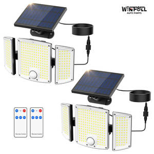 <b>Solar</b> Motion Sensor Flood <b>Lights</b> 3500LM 6500K IP65 Waterproof Wall Mount Remote Control Outdoor Security <b>Lights</b> for Yard Garage - Product Image 2