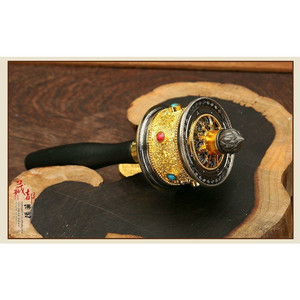 Đồ thủ công đặc biệt Tây Tạng bán buôn, vòng cầu nguyện quay tay, bùa hộ mệnh Phật giáo, đồ trang trí, vòng cầu nguyện bằng đồng nguyên chất - Product Image 5