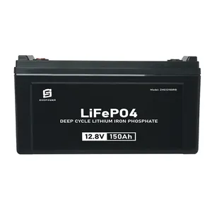 Batteria ricaricabile personalizzata agli ioni di litio 12.8V 150Ah carrello elevatore elettrico golf LiFePO4 batteria