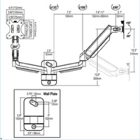 Support TV Crème pour Téléviseur LCD, Support Mural Motorisé pour Cheminée Électronique, Support Mural TV LCD à Mouvement Oscillant NB P5