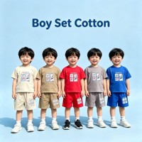 Ensemble de vêtements pour bébés garçons, modèle CAF067, hauts d'été pour tout-petits, vêtements décontractés en coton, en différentes couleurs, 1,98 dollar