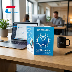 Folleto de Tecnología NFC Personalizado, Folleto de Marketing Digital NFC con Chip Integrado - Product Image 3