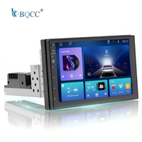 Autoradio Android 15 double DIN 7 pouces BQCC avec CarPlay, Android Auto, navigation GPS, Wifi, FM, RDS, caméra de recul AHD, lecteur multimédia