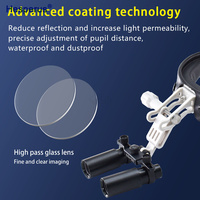 DEASIN 5X / 6X loupe dentaire binoculaire Kepler Loupes bandeau réglable avec phare LED 5W dentiste outil de phare chirurgical