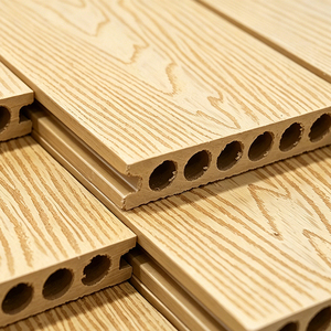 Planches de terrasse en composite bois-plastique (WPC) pour extérieur, emboîtables, imperméables, <span class=keywords><strong>anti</strong></span>-UV et résistantes à la décoloration, pour terrasse et <span class=keywords><strong>balcon</strong></span> - Product Image 2