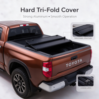 Couverture de benne pliable en alliage d'aluminium pour Toyota Ranger Navara 2005-2015 2019-2024 5ft 6ft