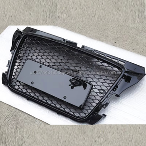 Nueva Parrilla de Panal ABS de Alto Brillo, Marca PNB, para Audi A3 S3 8P.5 2008-2012, Malla Negra, Fácil Instalación, Alta Calidad - Product Image 4