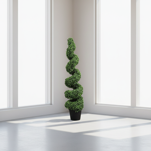 Haies artificielles en spirale haut de gamme pour extérieur, en buis synthétique, 0,8/1,2/1,5 m, pour jardin, vente en gros à prix abordable - Product Image 1