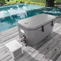 Bain de glace portable moderne pour la récupération sportive, spa avec baignoire gonflable, refroidisseur de plongée à froid, thérapie par l'eau glacée pour une utilisation en extérieur