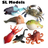 Vente flash - Figurines de crabes réalistes SL Models, jouets de simulation de la vie marine pour enfants, animaux unisexes, 21x11x3,5 CM