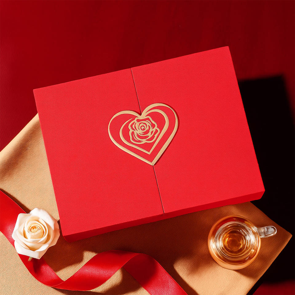 Valentine's Day Premium Perfume & Cosmetics Packaging Creative Double ...