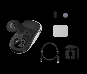 Souris de jeu <span class=keywords><strong>Logitech</strong></span> <span class=keywords><strong>G</strong></span> <span class=keywords><strong>PRO</strong></span> X2 SUPERSTRIKE 44000 DPI, capteur <span class=keywords><strong>Hero</strong></span> 2, 8K Hz, sans fil, déclenchement rapide, actionnement réglable, 61g, Esports - Product Image 3