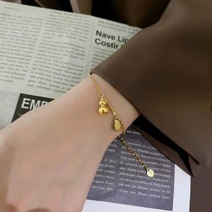 Nueva Pulsera y Tobillera de Acero Inoxidable con Oro de 18K, Diseño Elegante y de la Suerte, Colección 2025 - Product Image 2