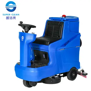 Scrubber dryer 160mbar sc1350 ride on floor cleaning SUPER CLEAN Cement Floor Dust Cleaning Machine commercial lower noise ride on