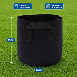 Sacs de culture en tissu pour plantes avec poignées, respirants, durables, pots de plantation non tissés, sacs de pépinière de jardin - Product Image 5