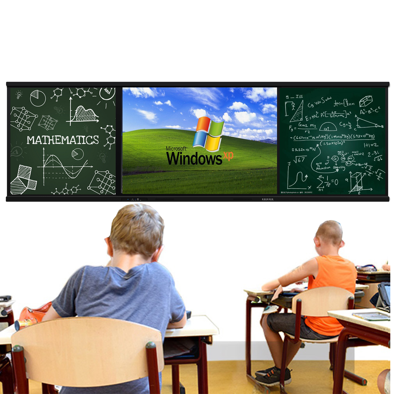 Новое поступление, все в одном, ПК, сенсорный экран, ЖК-дисплей, школьная Письменная доска, цифровая доска, светодиодная умная Интерактивная нано-доска