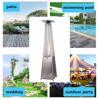 Vente chaude Triangle Patio Chauffage Facile À Déplacer Pyramide Chauffage Au Gaz Extérieur Portable Chauffage Rapide Fer Avec Pulvérisation Réchauffeur Avec CE