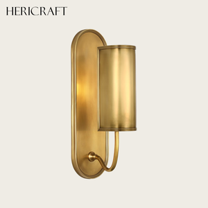 Design Brass Wall <b>Light</b> Mid-Century Modern <b>Sconce</b> in Soft Brass for Living Bedroom Bathroom Hallway 110V - Product Image 2