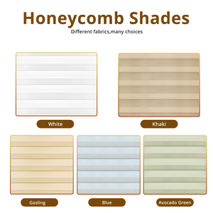 Tùy chỉnh kích thước không dây Ánh Sáng Lọc tổ ong Rèm hiện đại xếp li cửa sổ Shades cho Windows từ trên xuống từ dưới lên điện - Product Image 6