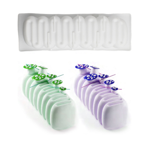 Darklight Silicone Bake Mold Long Strip Finger Biscuit Oven Cake Mould Bakeware Fingers <b>Puff</b> Ice Cube Tray Customizable Size - Product Image 2