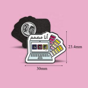 Moule gratuit Souvenirs Travail <span class=keywords><strong>social</strong></span> Travail Épingles en émail Broche Aimant en métal Badge Autocollant pour téléphone portable - Product Image 2