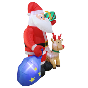 Renne gonflable de <span class=keywords><strong>Noël</strong></span> 6FT avec <span class=keywords><strong>Père</strong></span> <span class=keywords><strong>Noël</strong></span> et sac cadeau <span class=keywords><strong>Père</strong></span> <span class=keywords><strong>Noël</strong></span> gonflable de <span class=keywords><strong>Noël</strong></span> en plein air avec lumières LED - Product Image 3