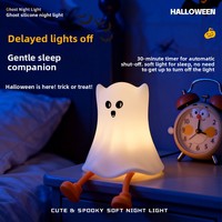 Lampe en silicone magique transfrontalière, best-seller, à capteur de mouvement, rechargeable, sans fil, à changement de couleur, design Magicien Fantôme
