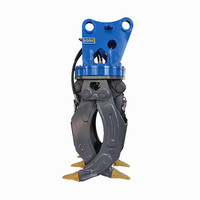 Grappin hydraulique multifonctionnel de haute qualité pour excavatrice, grappin rotatif pour bois et grumes, avec garantie d'un an