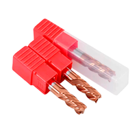 Fraise à queue personnalisée en carbure de tungstène à 4 cannelures, outil de découpe CNC HRC 55 pour usinage de métaux, revêtement AlTiN, support ODM OEM