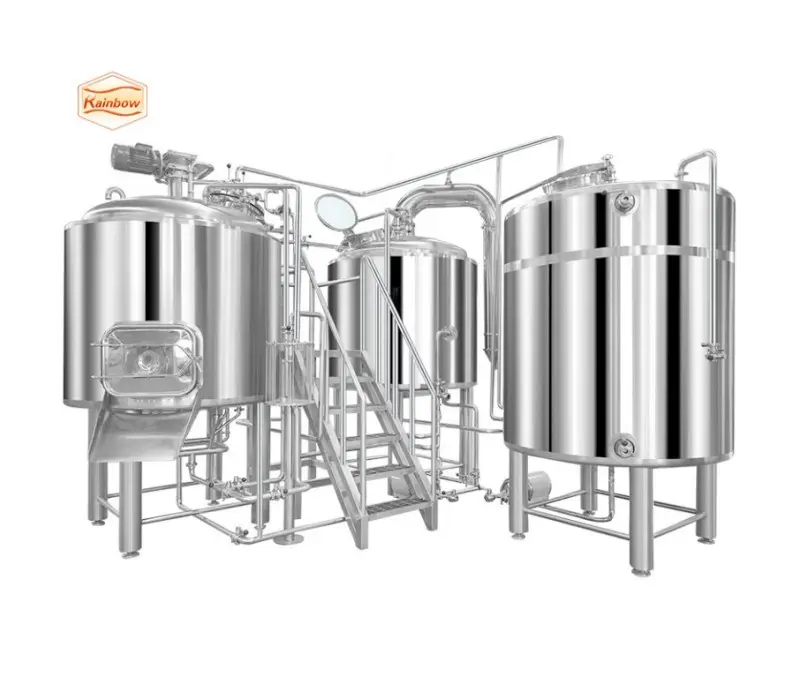 Schlüsselfertiges Projekt industrielle Bierproduktionsanlage Bierbrauzubehör / Braumaschine