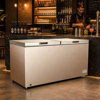 Réfrigérateur à refroidissement direct en acier inoxydable 201 pour la cuisine des restaurants, stockage des aliments