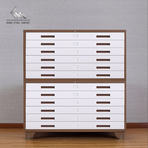 Gabinete de dibujo ancho de acero Gabinete de archivo plano Gabinete de dibujo de <span class=keywords><strong>mapa</strong></span> Gabinete de almacenamiento de archivo de metal personalizado - Product Image 2