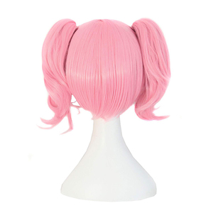 Peluca Cosplay Lolita Anime <span class=keywords><strong>disfraz</strong></span> mujer <span class=keywords><strong>rosa</strong></span> <span class=keywords><strong>Halloween</strong></span> rizado <span class=keywords><strong>pelo</strong></span> sintético Cosplay pelucas - Product Image 3