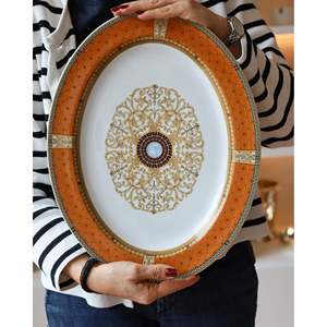 Service de table écologique Bernardaud 12 pièces, décor Grand Versailles, style moderne et classique pour hôtels et restaurants - Product Image 4