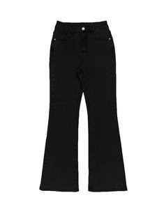 ジーンズ-ストリートスタイルハイウエストフレアデニムパンツストリートファッション弾性フィットとポケット付き - Product Image 4