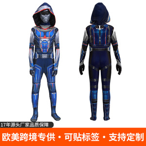Traje de Cosplay Thunder Commando Taskmaster Red Guard Onesie Bodysuit Azul para Hombre, Disponible para Halloween - Product Image 1
