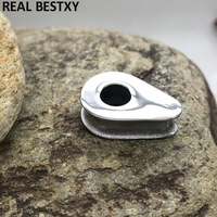 Grabe Logo Cuentas personalizadas Grabar su nombre Logo Espaciador Cuentas Conector para la fabricación de joyas Pulsera DIY Hallazgos Accesorios