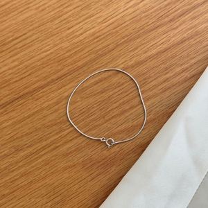 Dylam Simplicity Design - Cadena de Serpiente de Plata de Ley 925 Chapada en Oro de 18K con Rodio, Joyería para Mujer, Pulseras de Cadena - Product Image 3