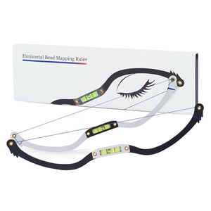 Regla de línea de <span class=keywords><strong>arco</strong></span> <span class=keywords><strong>y</strong></span> <span class=keywords><strong>flecha</strong></span> PMU, cuerda de medición negra para cejas, maquillaje permanente para equilibrar, cuerda de mapeo preentintada para regla de cejas - Product Image 2