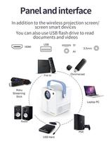 200 pouces grand écran double bande Wifi Q96 E300 Portable projecteur miroir écran Android Os 9.0 vidéo projecteur usine